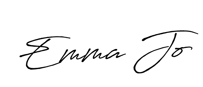 Emma Jo stylish signature style. Best Handwritten Sign (Antro_Vectra_Bolder) for my name. Handwritten Signature Collection Ideas for my name Emma Jo. Emma Jo signature style 7 images and pictures png