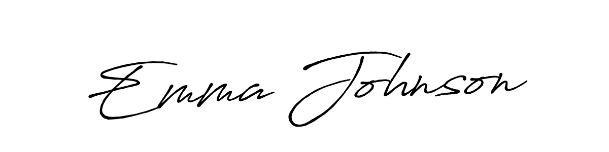 if you are searching for the best signature style for your name Emma Johnson. so please give up your signature search. here we have designed multiple signature styles  using Antro_Vectra_Bolder. Emma Johnson signature style 7 images and pictures png