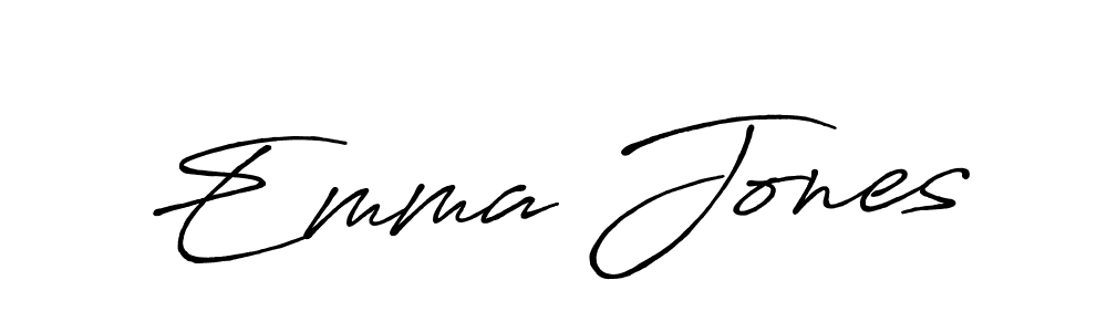 Emma Jones stylish signature style. Best Handwritten Sign (Antro_Vectra_Bolder) for my name. Handwritten Signature Collection Ideas for my name Emma Jones. Emma Jones signature style 7 images and pictures png