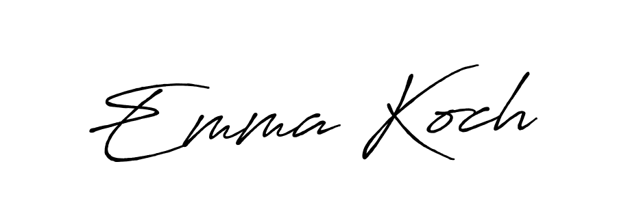 How to make Emma Koch signature? Antro_Vectra_Bolder is a professional autograph style. Create handwritten signature for Emma Koch name. Emma Koch signature style 7 images and pictures png