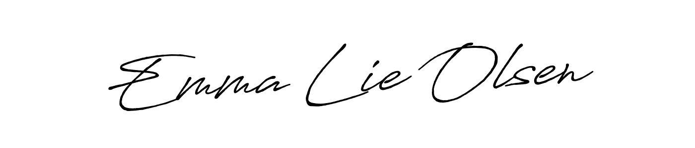 How to make Emma Lie Olsen signature? Antro_Vectra_Bolder is a professional autograph style. Create handwritten signature for Emma Lie Olsen name. Emma Lie Olsen signature style 7 images and pictures png