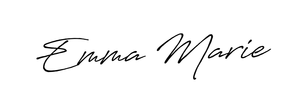 Also You can easily find your signature by using the search form. We will create Emma Marie name handwritten signature images for you free of cost using Antro_Vectra_Bolder sign style. Emma Marie signature style 7 images and pictures png
