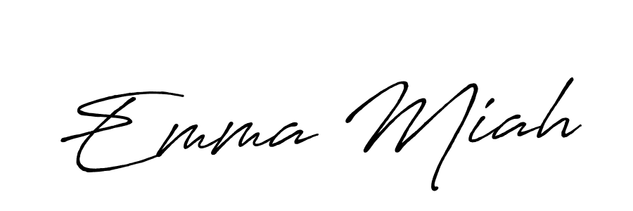 Once you've used our free online signature maker to create your best signature Antro_Vectra_Bolder style, it's time to enjoy all of the benefits that Emma Miah name signing documents. Emma Miah signature style 7 images and pictures png