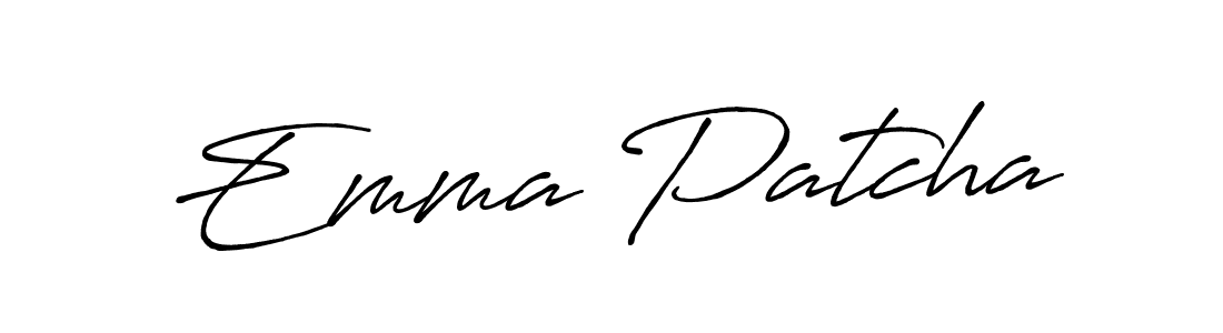 Make a beautiful signature design for name Emma Patcha. Use this online signature maker to create a handwritten signature for free. Emma Patcha signature style 7 images and pictures png