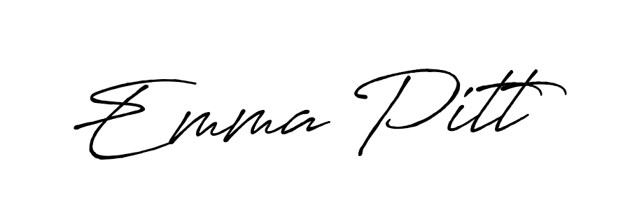 Create a beautiful signature design for name Emma Pitt. With this signature (Antro_Vectra_Bolder) fonts, you can make a handwritten signature for free. Emma Pitt signature style 7 images and pictures png