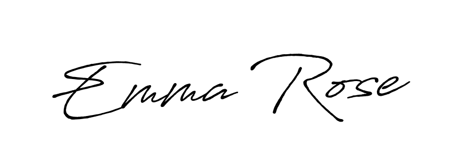 Create a beautiful signature design for name Emma Rose. With this signature (Antro_Vectra_Bolder) fonts, you can make a handwritten signature for free. Emma Rose signature style 7 images and pictures png