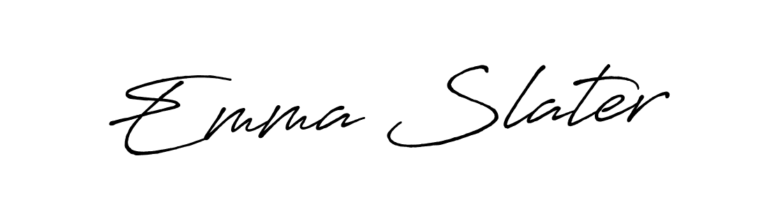 Use a signature maker to create a handwritten signature online. With this signature software, you can design (Antro_Vectra_Bolder) your own signature for name Emma Slater. Emma Slater signature style 7 images and pictures png