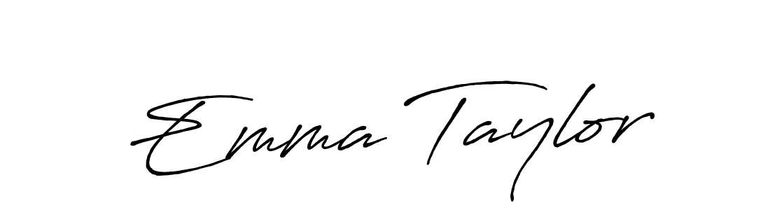 How to make Emma Taylor signature? Antro_Vectra_Bolder is a professional autograph style. Create handwritten signature for Emma Taylor name. Emma Taylor signature style 7 images and pictures png