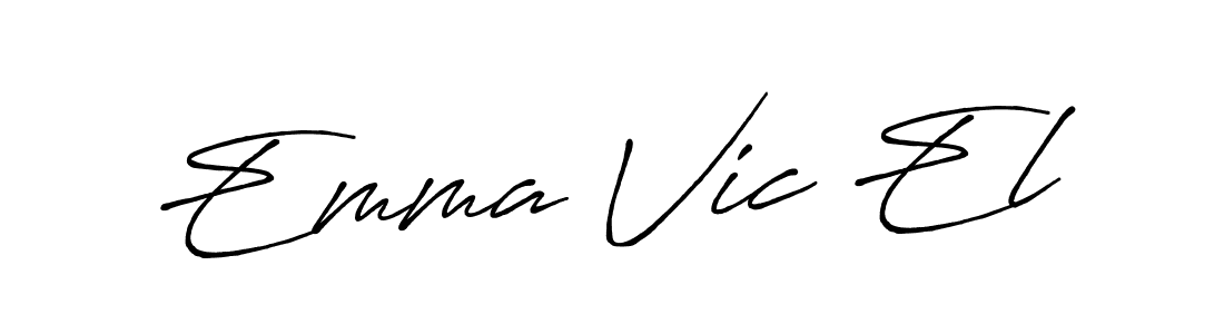 How to make Emma Vic El signature? Antro_Vectra_Bolder is a professional autograph style. Create handwritten signature for Emma Vic El name. Emma Vic El signature style 7 images and pictures png