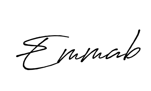 Design your own signature with our free online signature maker. With this signature software, you can create a handwritten (Antro_Vectra_Bolder) signature for name Emmab. Emmab signature style 7 images and pictures png