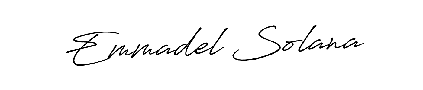 Also we have Emmadel Solana name is the best signature style. Create professional handwritten signature collection using Antro_Vectra_Bolder autograph style. Emmadel Solana signature style 7 images and pictures png