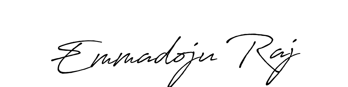 How to make Emmadoju Raj signature? Antro_Vectra_Bolder is a professional autograph style. Create handwritten signature for Emmadoju Raj name. Emmadoju Raj signature style 7 images and pictures png