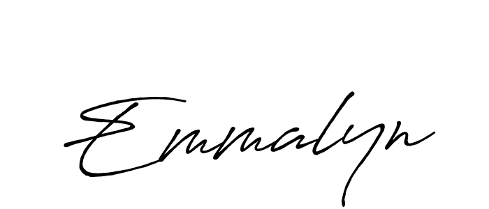 Emmalyn stylish signature style. Best Handwritten Sign (Antro_Vectra_Bolder) for my name. Handwritten Signature Collection Ideas for my name Emmalyn. Emmalyn signature style 7 images and pictures png