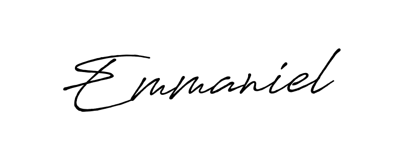 Also we have Emmaniel name is the best signature style. Create professional handwritten signature collection using Antro_Vectra_Bolder autograph style. Emmaniel signature style 7 images and pictures png