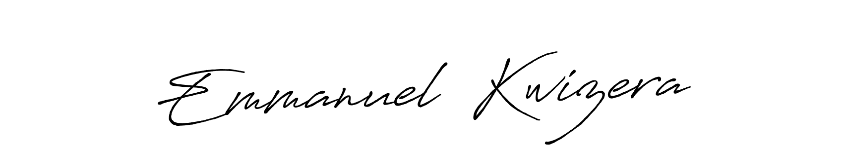 Use a signature maker to create a handwritten signature online. With this signature software, you can design (Antro_Vectra_Bolder) your own signature for name Emmanuel  Kwizera. Emmanuel  Kwizera signature style 7 images and pictures png