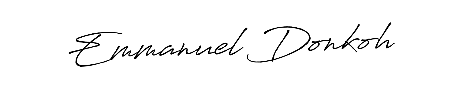 This is the best signature style for the Emmanuel Donkoh name. Also you like these signature font (Antro_Vectra_Bolder). Mix name signature. Emmanuel Donkoh signature style 7 images and pictures png