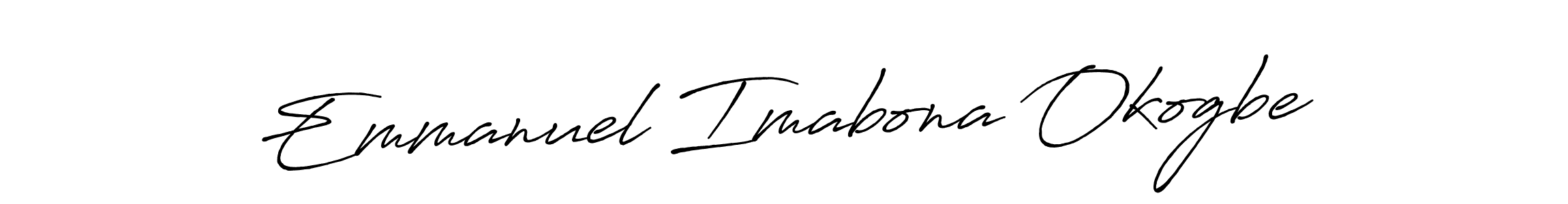 Also we have Emmanuel Imabona Okogbe name is the best signature style. Create professional handwritten signature collection using Antro_Vectra_Bolder autograph style. Emmanuel Imabona Okogbe signature style 7 images and pictures png