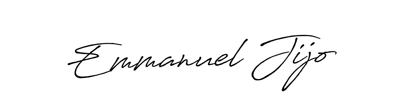 Emmanuel Jijo stylish signature style. Best Handwritten Sign (Antro_Vectra_Bolder) for my name. Handwritten Signature Collection Ideas for my name Emmanuel Jijo. Emmanuel Jijo signature style 7 images and pictures png