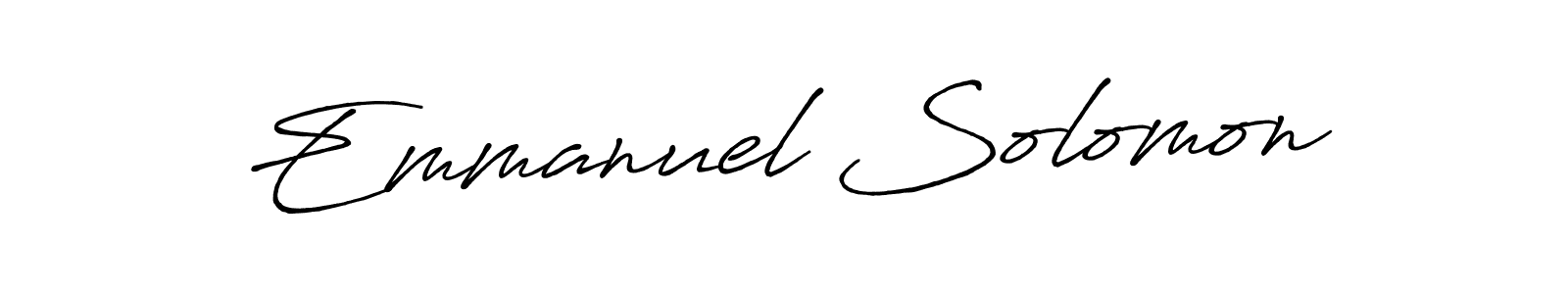 It looks lik you need a new signature style for name Emmanuel Solomon. Design unique handwritten (Antro_Vectra_Bolder) signature with our free signature maker in just a few clicks. Emmanuel Solomon signature style 7 images and pictures png