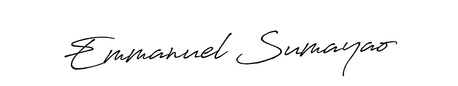 if you are searching for the best signature style for your name Emmanuel Sumayao. so please give up your signature search. here we have designed multiple signature styles  using Antro_Vectra_Bolder. Emmanuel Sumayao signature style 7 images and pictures png