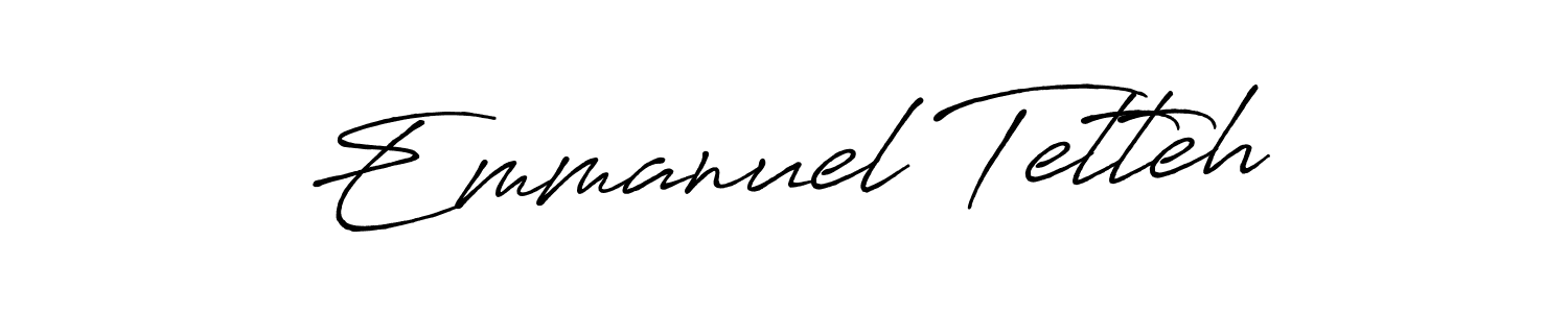 Create a beautiful signature design for name Emmanuel Tetteh. With this signature (Antro_Vectra_Bolder) fonts, you can make a handwritten signature for free. Emmanuel Tetteh signature style 7 images and pictures png