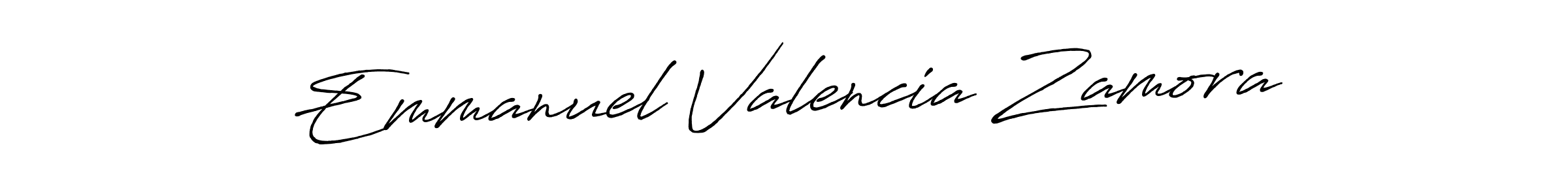 Design your own signature with our free online signature maker. With this signature software, you can create a handwritten (Antro_Vectra_Bolder) signature for name Emmanuel Valencia Zamora. Emmanuel Valencia Zamora signature style 7 images and pictures png
