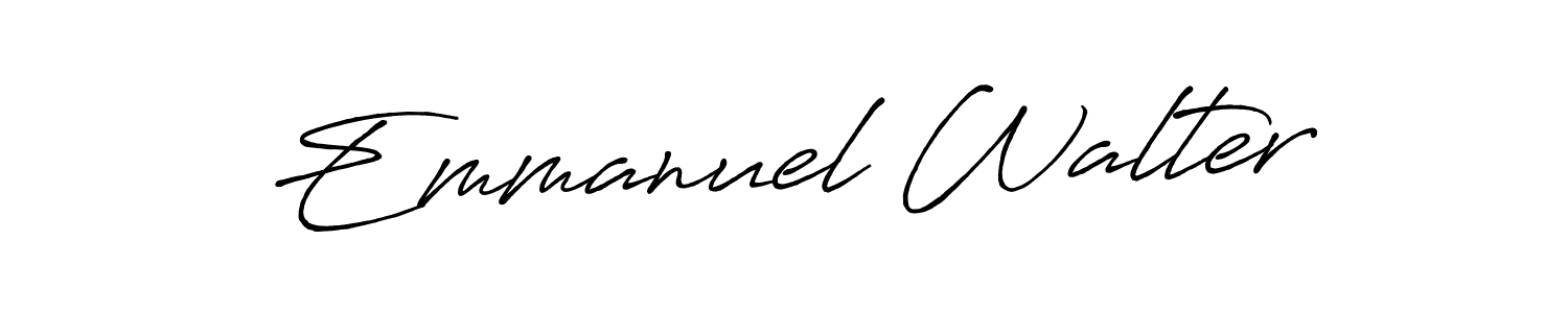 Design your own signature with our free online signature maker. With this signature software, you can create a handwritten (Antro_Vectra_Bolder) signature for name Emmanuel Walter. Emmanuel Walter signature style 7 images and pictures png