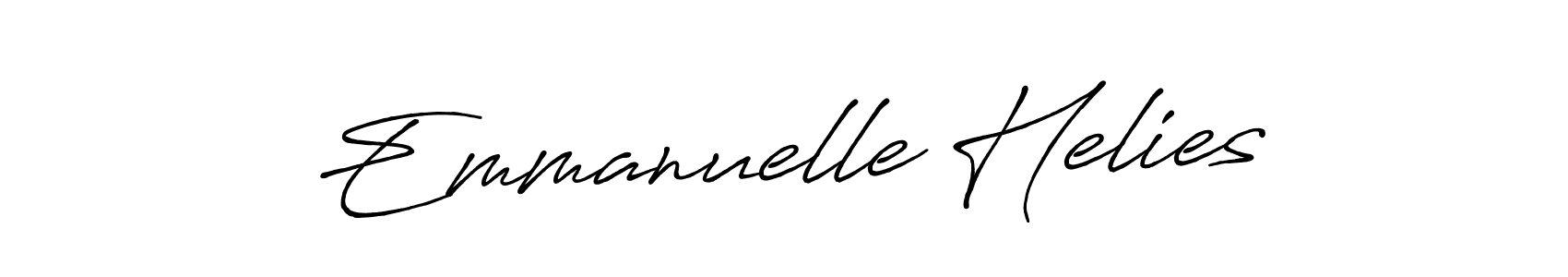 Use a signature maker to create a handwritten signature online. With this signature software, you can design (Antro_Vectra_Bolder) your own signature for name Emmanuelle Helies. Emmanuelle Helies signature style 7 images and pictures png
