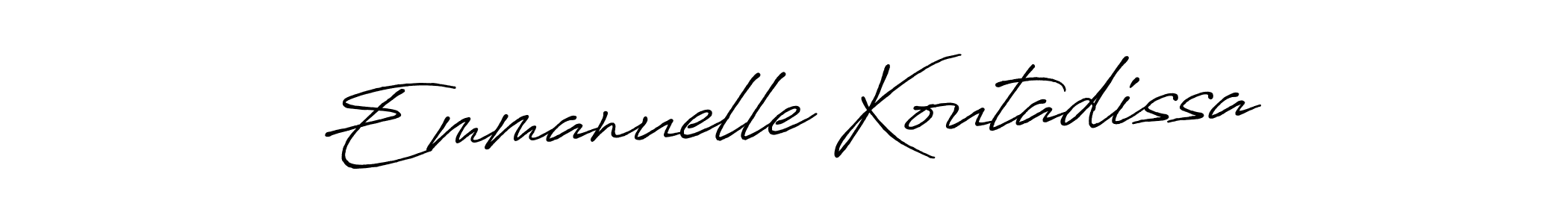 How to Draw Emmanuelle Koutadissa signature style? Antro_Vectra_Bolder is a latest design signature styles for name Emmanuelle Koutadissa. Emmanuelle Koutadissa signature style 7 images and pictures png