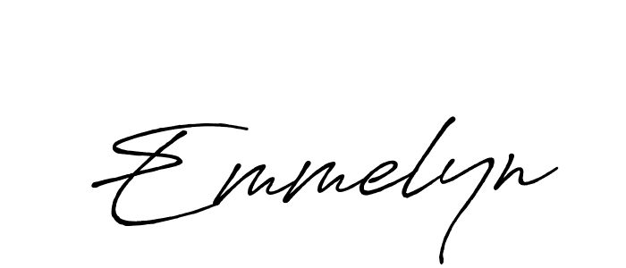Create a beautiful signature design for name Emmelyn. With this signature (Antro_Vectra_Bolder) fonts, you can make a handwritten signature for free. Emmelyn signature style 7 images and pictures png