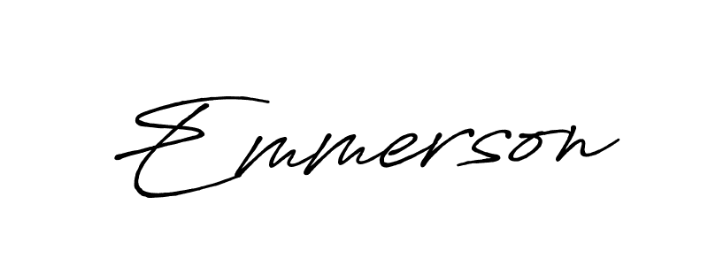 Also You can easily find your signature by using the search form. We will create Emmerson name handwritten signature images for you free of cost using Antro_Vectra_Bolder sign style. Emmerson signature style 7 images and pictures png