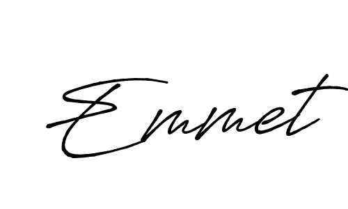 Create a beautiful signature design for name Emmet. With this signature (Antro_Vectra_Bolder) fonts, you can make a handwritten signature for free. Emmet signature style 7 images and pictures png