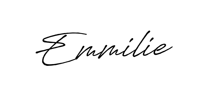 How to make Emmilie signature? Antro_Vectra_Bolder is a professional autograph style. Create handwritten signature for Emmilie name. Emmilie signature style 7 images and pictures png