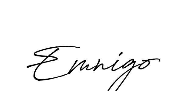 You should practise on your own different ways (Antro_Vectra_Bolder) to write your name (Emnigo) in signature. don't let someone else do it for you. Emnigo signature style 7 images and pictures png