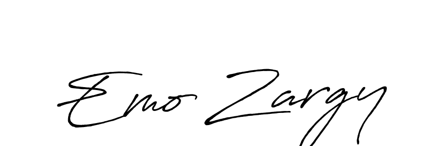 It looks lik you need a new signature style for name Emo Zargy. Design unique handwritten (Antro_Vectra_Bolder) signature with our free signature maker in just a few clicks. Emo Zargy signature style 7 images and pictures png