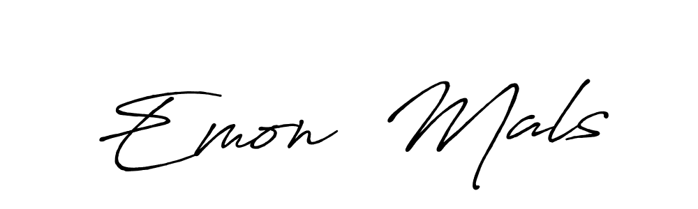 Emon  Mals stylish signature style. Best Handwritten Sign (Antro_Vectra_Bolder) for my name. Handwritten Signature Collection Ideas for my name Emon  Mals. Emon  Mals signature style 7 images and pictures png