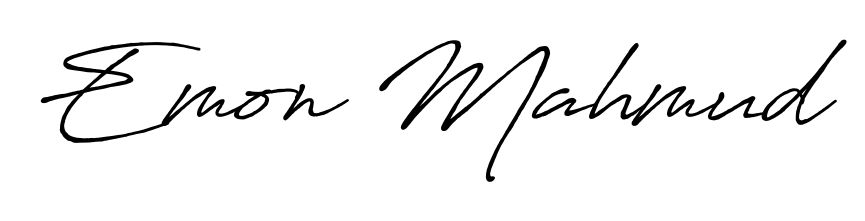 If you are searching for the best signature style for your name Emon Mahmud, here we have designed multiple signature styles using Antro_Vectra_Bolder. Emon Mahmud signature style 7 images and pictures png
