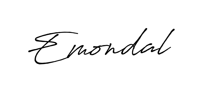 Emondal stylish signature style. Best Handwritten Sign (Antro_Vectra_Bolder) for my name. Handwritten Signature Collection Ideas for my name Emondal. Emondal signature style 7 images and pictures png