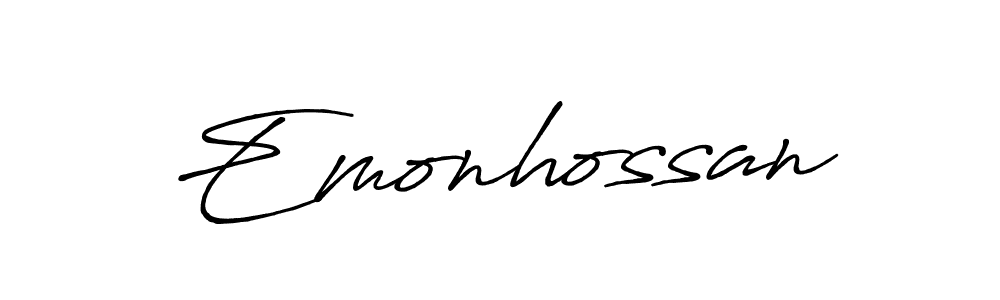 The best way (Antro_Vectra_Bolder) to make a short signature is to pick only two or three words in your name. The name Emonhossan include a total of six letters. For converting this name. Emonhossan signature style 7 images and pictures png