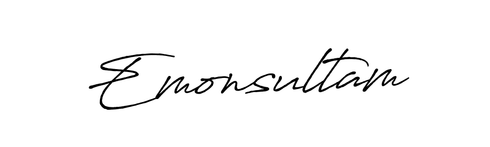 Once you've used our free online signature maker to create your best signature Antro_Vectra_Bolder style, it's time to enjoy all of the benefits that Emonsultam name signing documents. Emonsultam signature style 7 images and pictures png