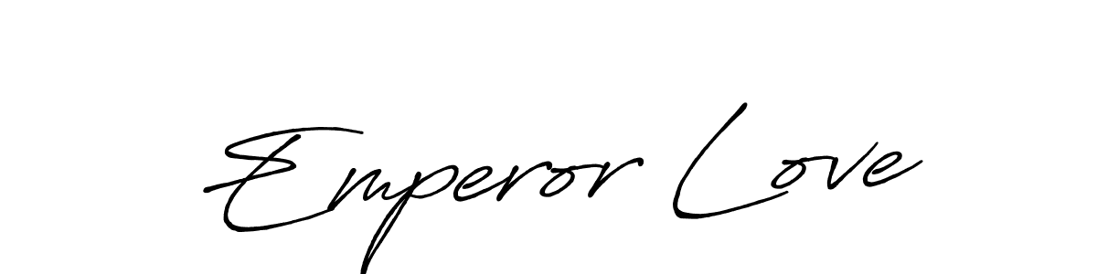 Make a beautiful signature design for name Emperor Love. With this signature (Antro_Vectra_Bolder) style, you can create a handwritten signature for free. Emperor Love signature style 7 images and pictures png