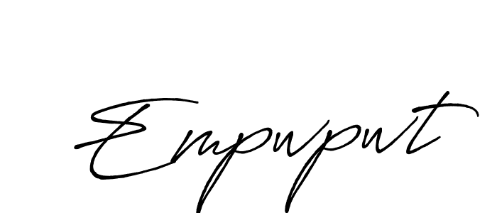 Design your own signature with our free online signature maker. With this signature software, you can create a handwritten (Antro_Vectra_Bolder) signature for name Empwpwt. Empwpwt signature style 7 images and pictures png
