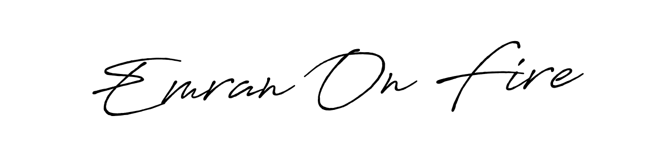 Make a short Emran On Fire signature style. Manage your documents anywhere anytime using Antro_Vectra_Bolder. Create and add eSignatures, submit forms, share and send files easily. Emran On Fire signature style 7 images and pictures png