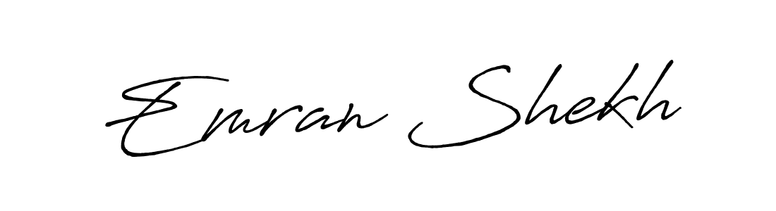 Also You can easily find your signature by using the search form. We will create Emran Shekh name handwritten signature images for you free of cost using Antro_Vectra_Bolder sign style. Emran Shekh signature style 7 images and pictures png