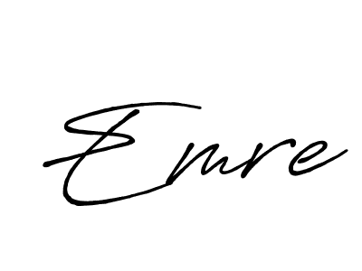 It looks lik you need a new signature style for name Emre. Design unique handwritten (Antro_Vectra_Bolder) signature with our free signature maker in just a few clicks. Emre signature style 7 images and pictures png