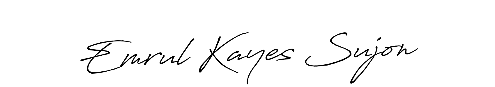 Here are the top 10 professional signature styles for the name Emrul Kayes Sujon. These are the best autograph styles you can use for your name. Emrul Kayes Sujon signature style 7 images and pictures png