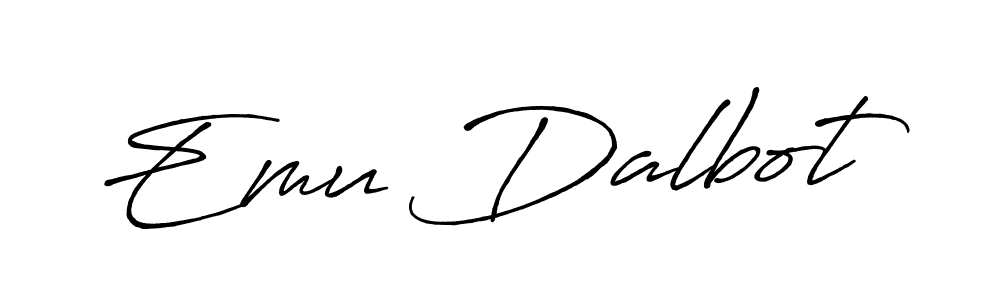 Here are the top 10 professional signature styles for the name Emu Dalbot. These are the best autograph styles you can use for your name. Emu Dalbot signature style 7 images and pictures png