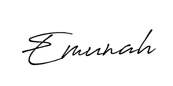 You should practise on your own different ways (Antro_Vectra_Bolder) to write your name (Emunah) in signature. don't let someone else do it for you. Emunah signature style 7 images and pictures png