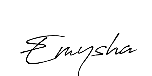Antro_Vectra_Bolder is a professional signature style that is perfect for those who want to add a touch of class to their signature. It is also a great choice for those who want to make their signature more unique. Get Emysha name to fancy signature for free. Emysha signature style 7 images and pictures png