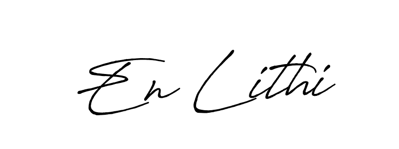 How to make En Lithi signature? Antro_Vectra_Bolder is a professional autograph style. Create handwritten signature for En Lithi name. En Lithi signature style 7 images and pictures png